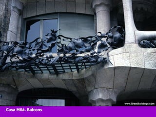 Casa Milà. Balcons 