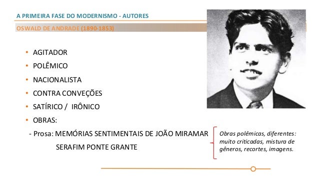 Modernismo no Brasil - 1ª fase