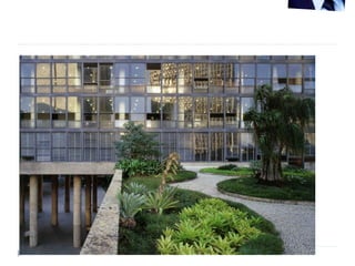 Ministério da Educação e Saúde (atual Palácio
Capanema), Rio de Janeiro. Lúcio Costa e equipe.
 