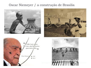 Oscar Niemeyer / a construção de Brasilia
 