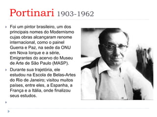 Arquitetura modernista
 Em 1929 Le Corbusier (1887-1965) visitou pela 1º vez o Brasil onde
conheceu jovens arquitetos com...