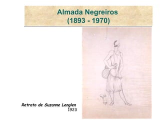 Almada Negreiros  (1893 - 1970) Retrato de Suzanne Lenglen   1923 