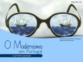 : Os óculos do poeta Álvaro de Campos
(1980), de Costa Pinheiro.
 