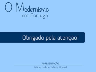 Modernismo em Portugal: a primeira geração