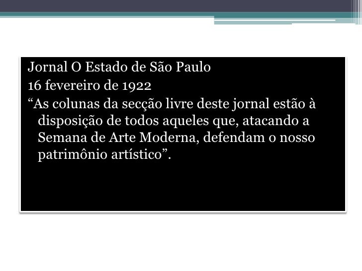 1 Quando Se Iniciou E Terminou A Primeira Fase Do Modernismo