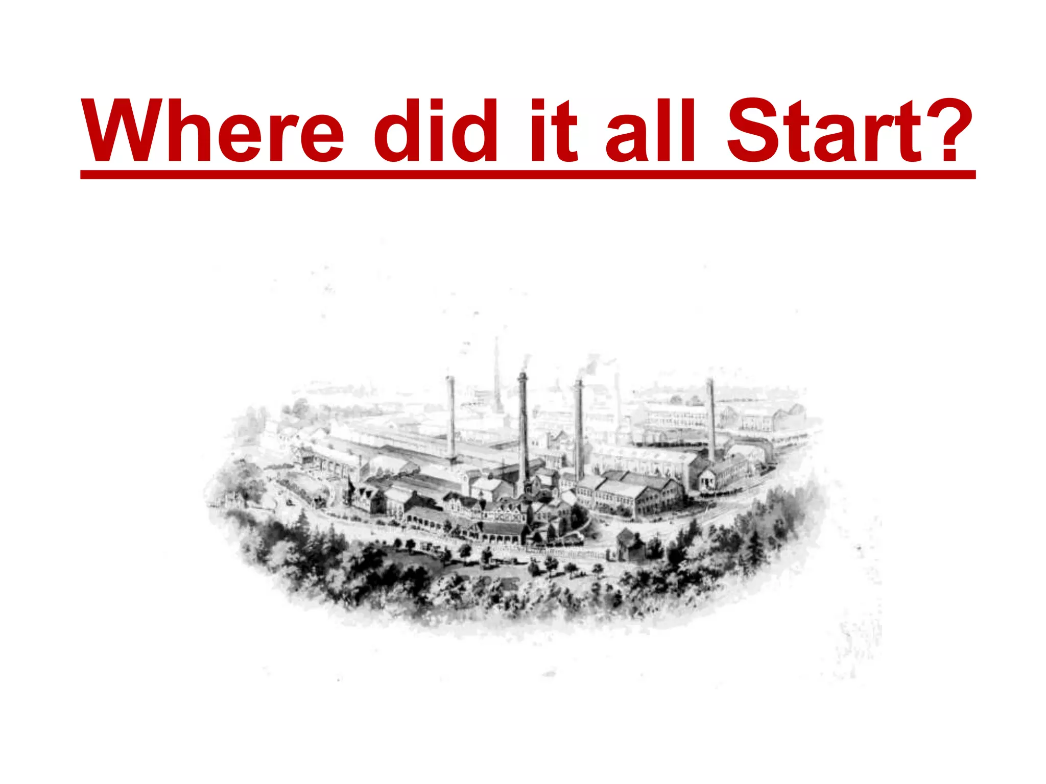 Where did it all Start?
 