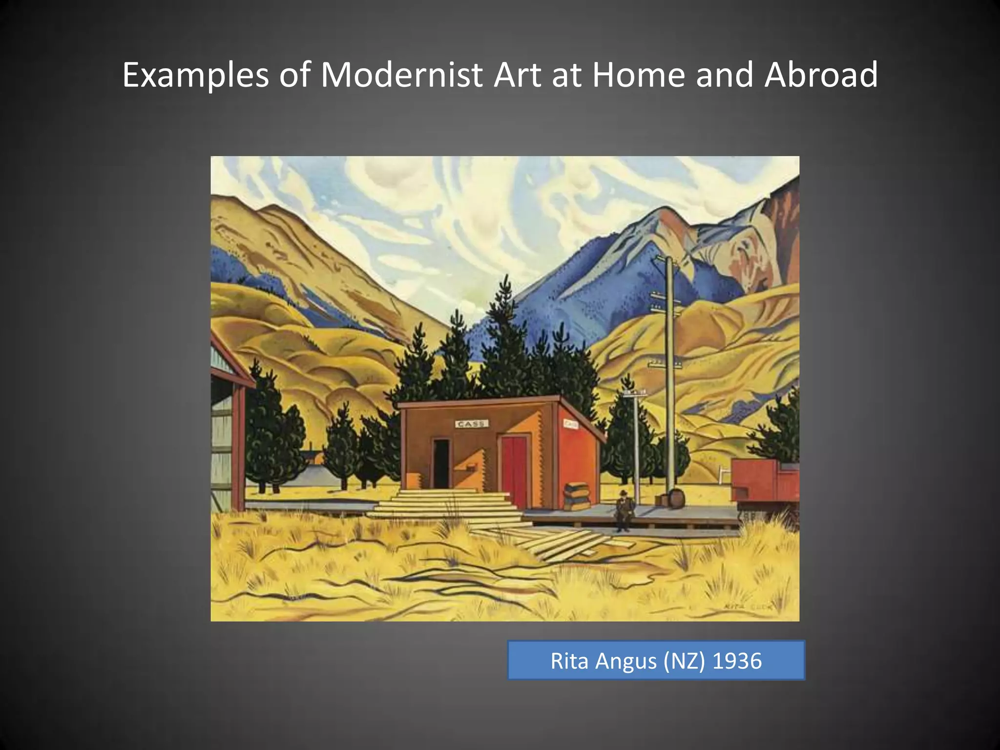 Examples of Modernist Art at Home and AbroadRita Angus (NZ) 1936