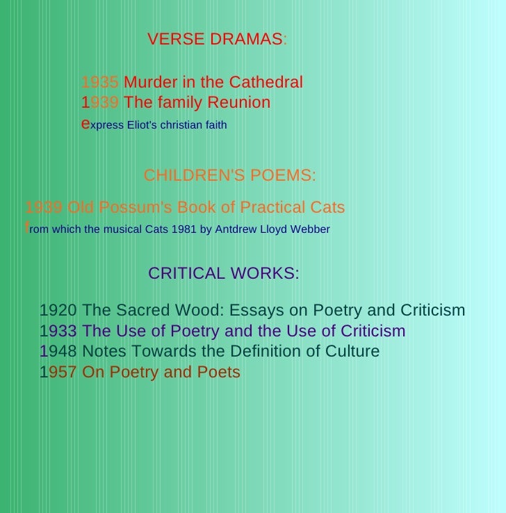 ts eliot the sacred wood essays on poetry and criticism ts eliot the sacred wood essays on poetry and criticism