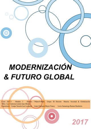 MODERNIZACIÓN
& FUTURO GLOBAL
2017
|
 