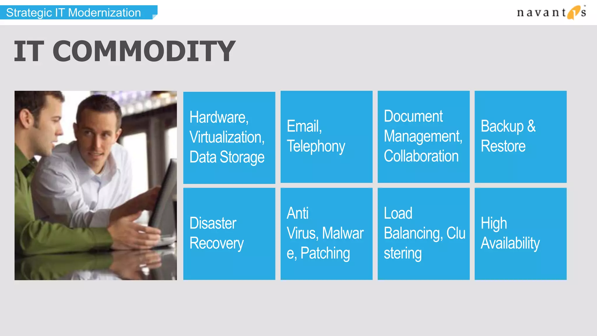 Strategic IT Modernization


 IT COMMODITY
 