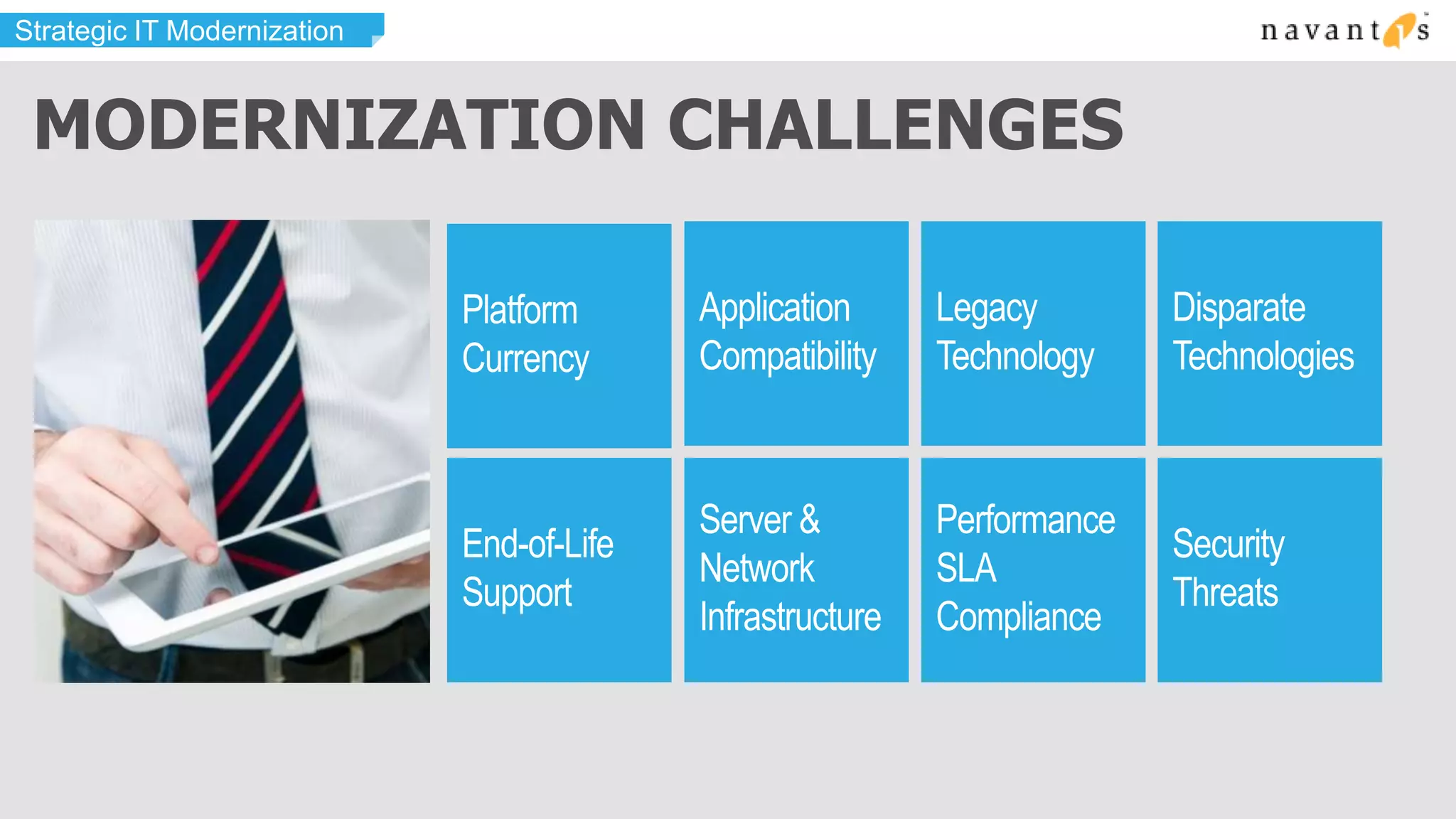 Strategic IT Modernization


 MODERNIZATION CHALLENGES
 