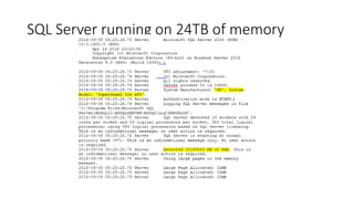 SQL Server running on 24TB of memory
 