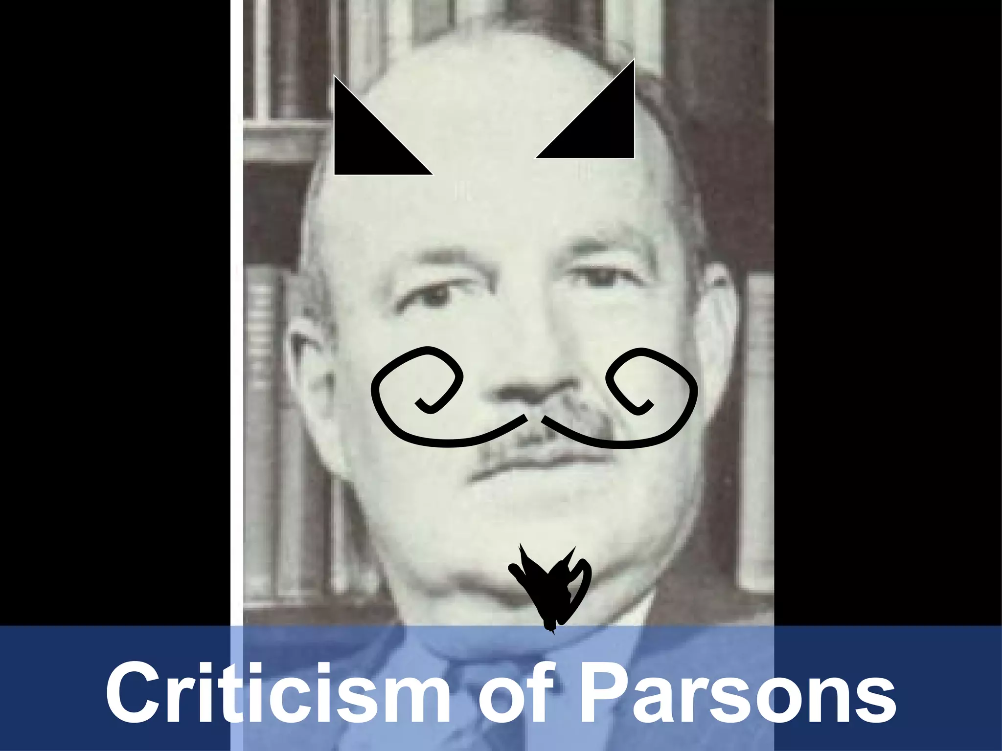 Criticism of Parsons 