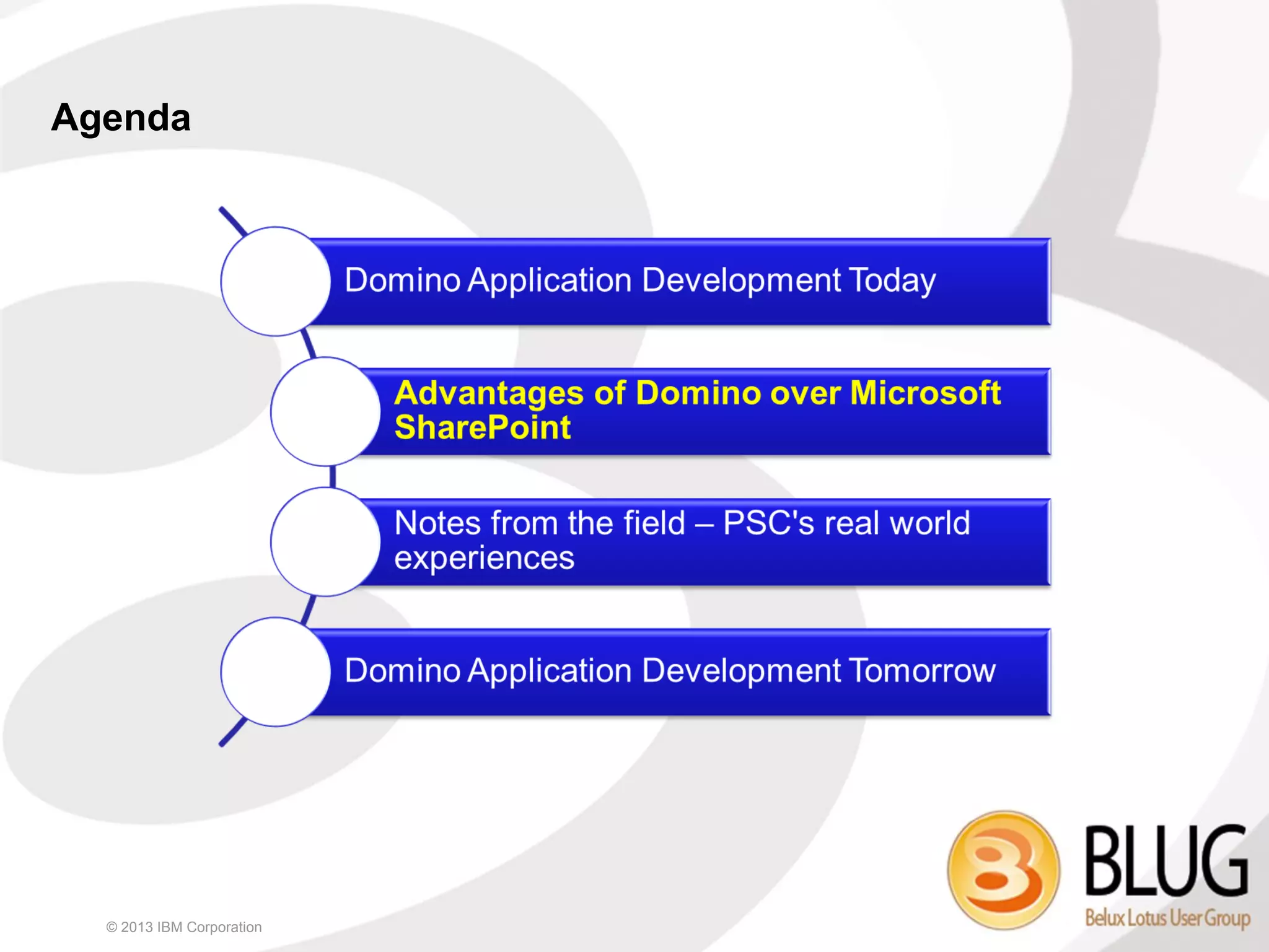 Agenda




  © 2013 IBM Corporation
 