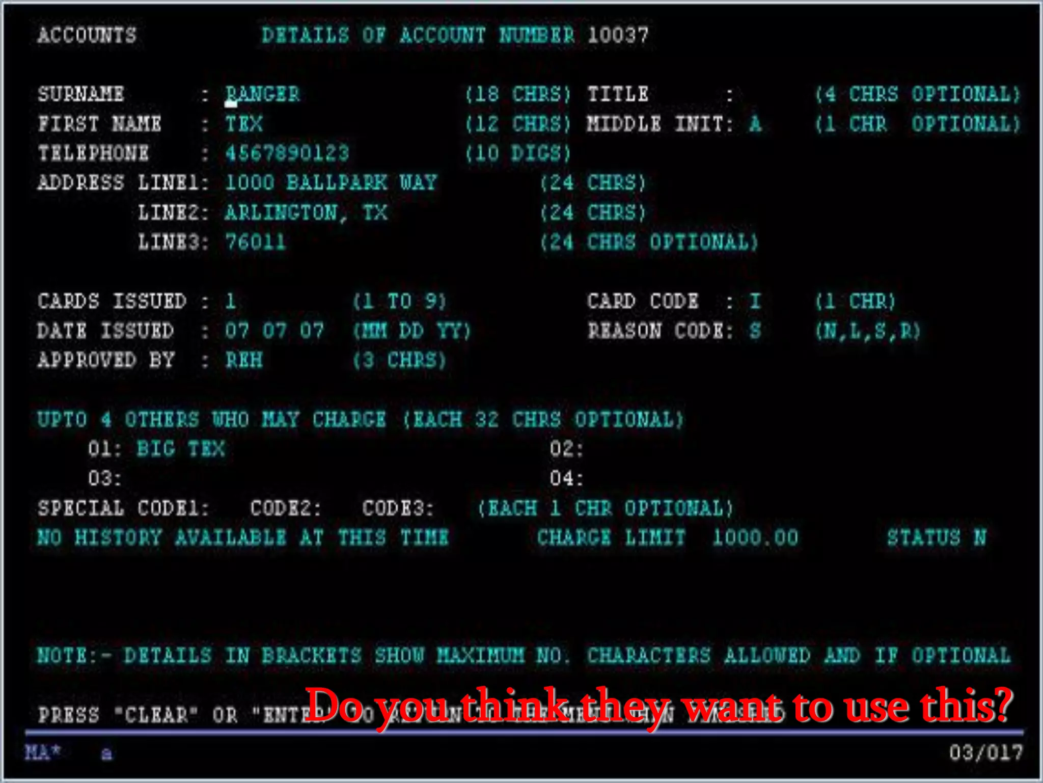 Do you think they really want to use this?




              Do you think they want to use this?
 