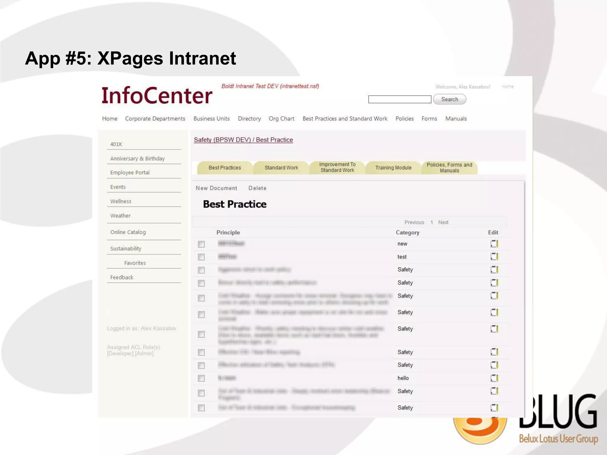 App #5: XPages Intranet
 