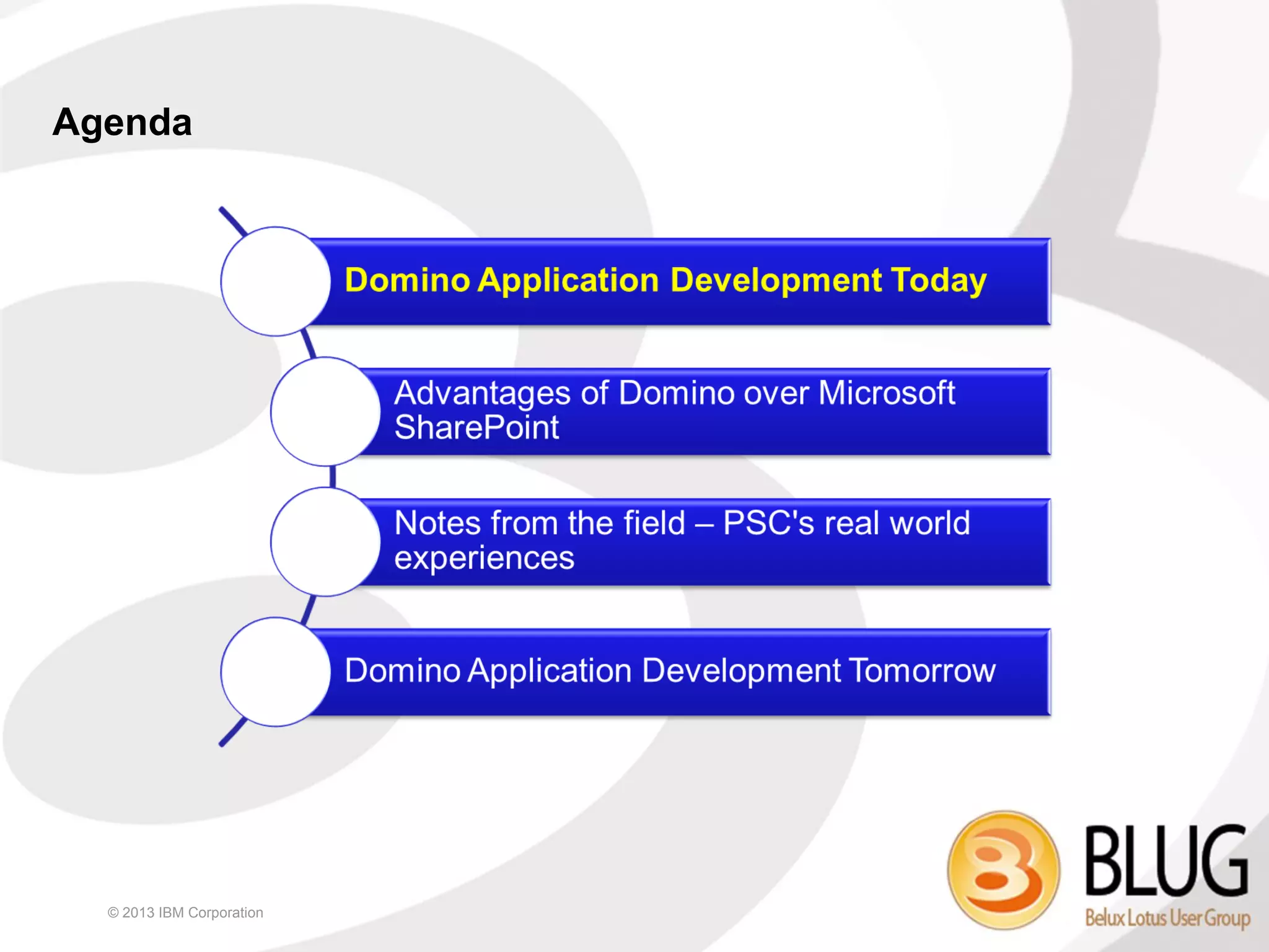 Agenda




  © 2013 IBM Corporation
 