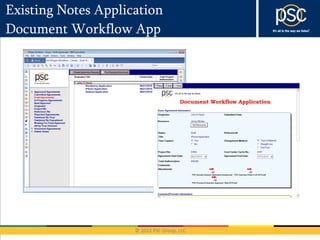 Existing Notes Application
Document Workflow App
 