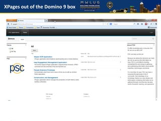 XPages out of the Domino 9 box
 