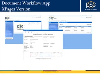 © 2013 PSC Group, LLC
Document Workflow App
XPages Version
 