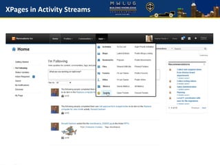 XPages in Activity Streams
 