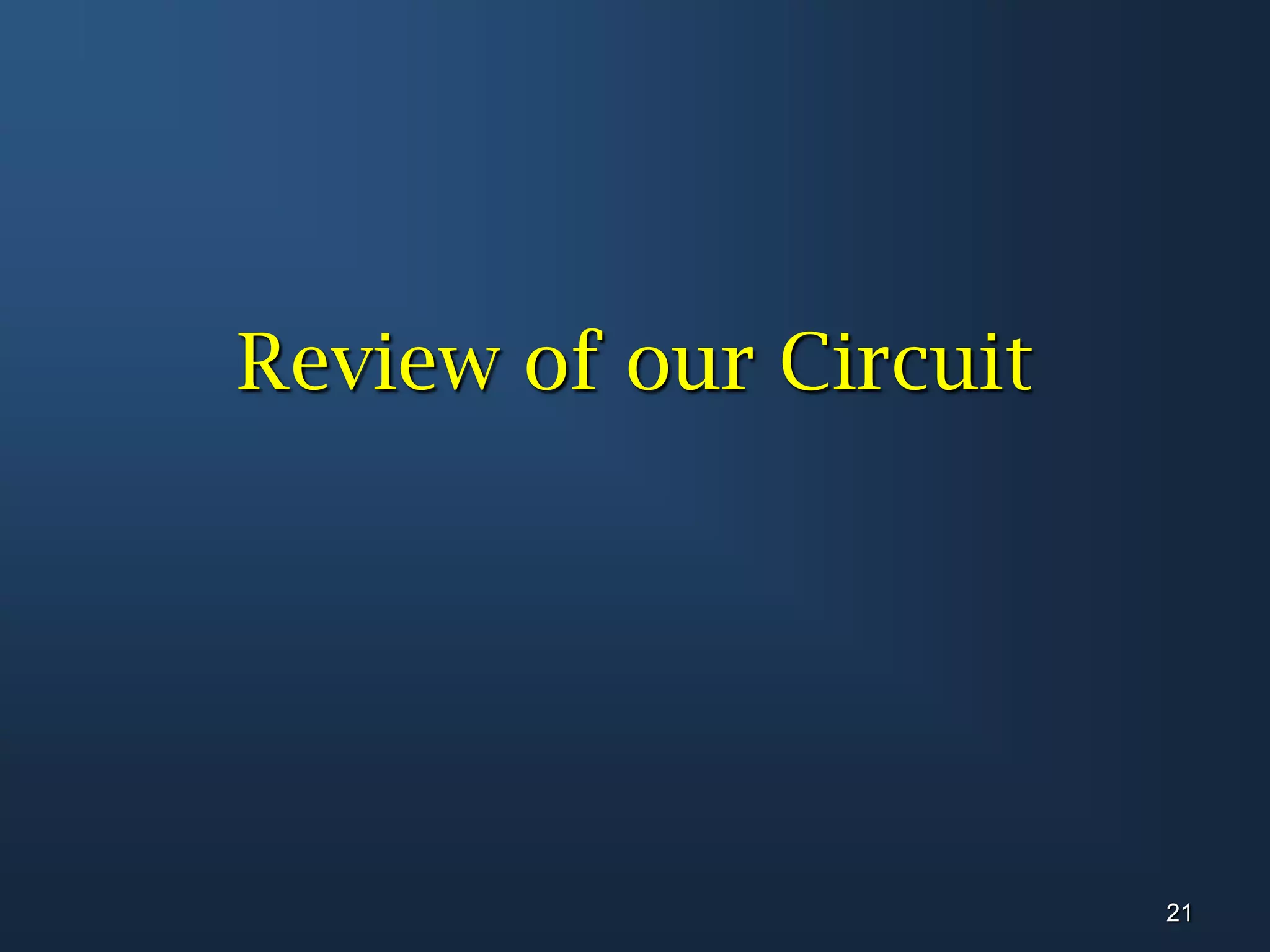 Review of our Circuit21