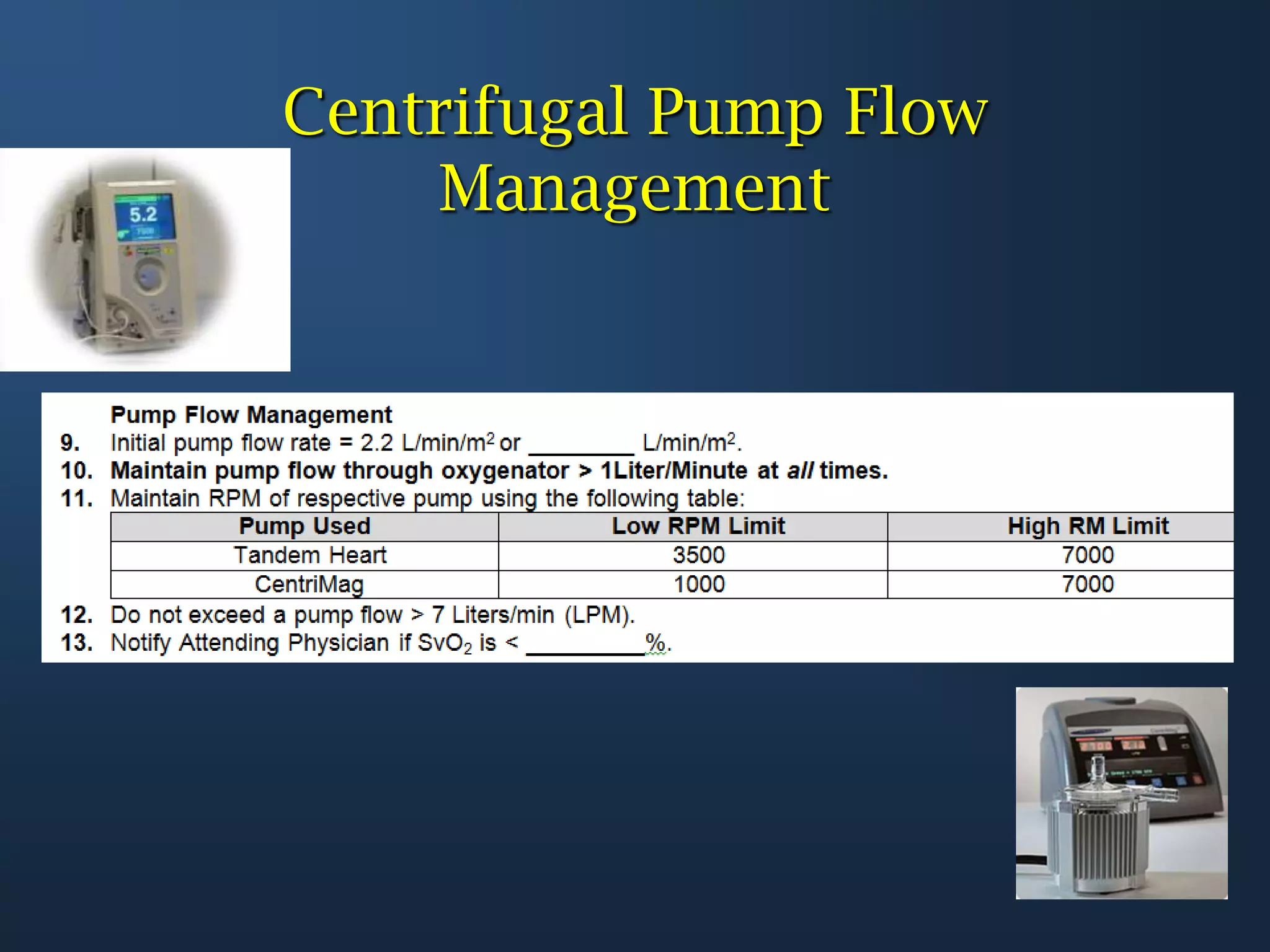 Centrifugal Pump Flow Management