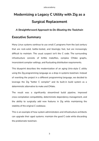 Modernizing a Legacy C Utility with Zig as a Surgical Replacement | PDF