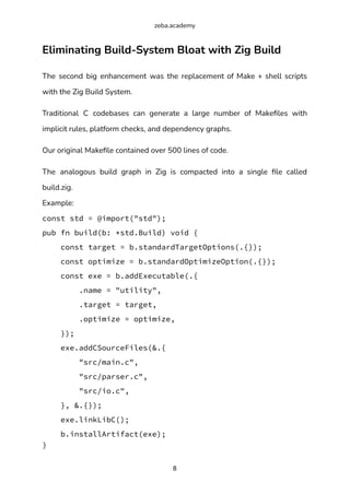 Modernizing a Legacy C Utility with Zig as a Surgical Replacement | PDF