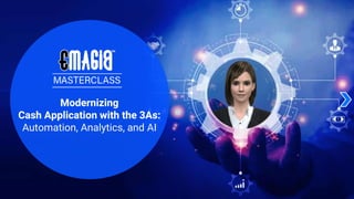 Modernizing
Cash Application with the 3As:
Automation, Analytics, and AI
 