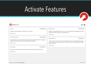 Activate Features
 