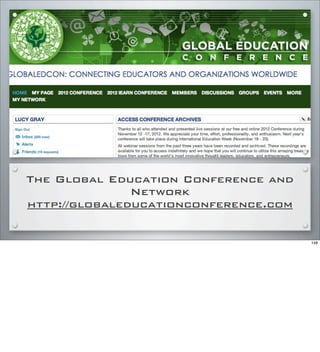 The Global Education Conference and
Network
http://globaleducationconference.com
148
 
