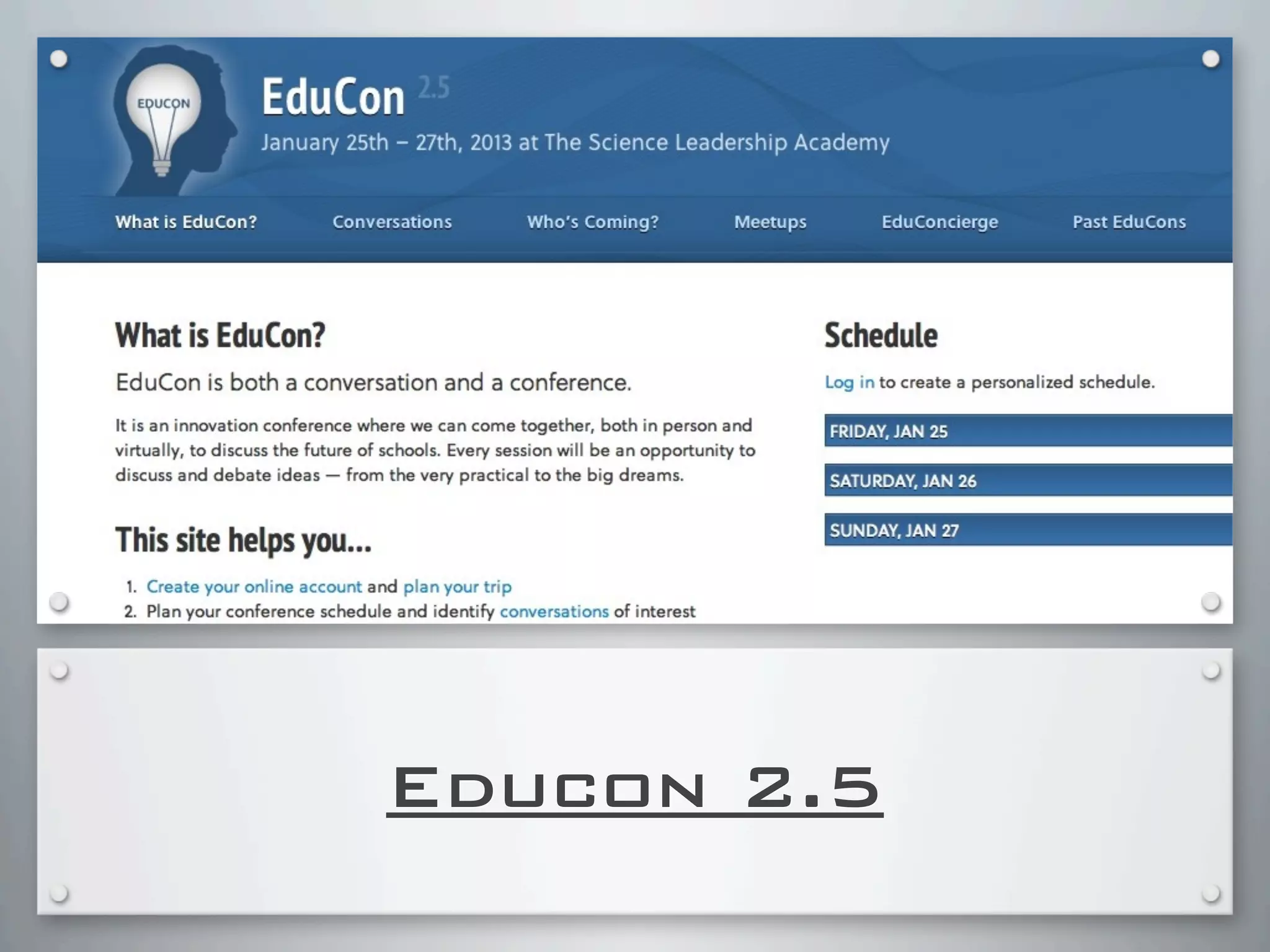 Educon 2.5
 
