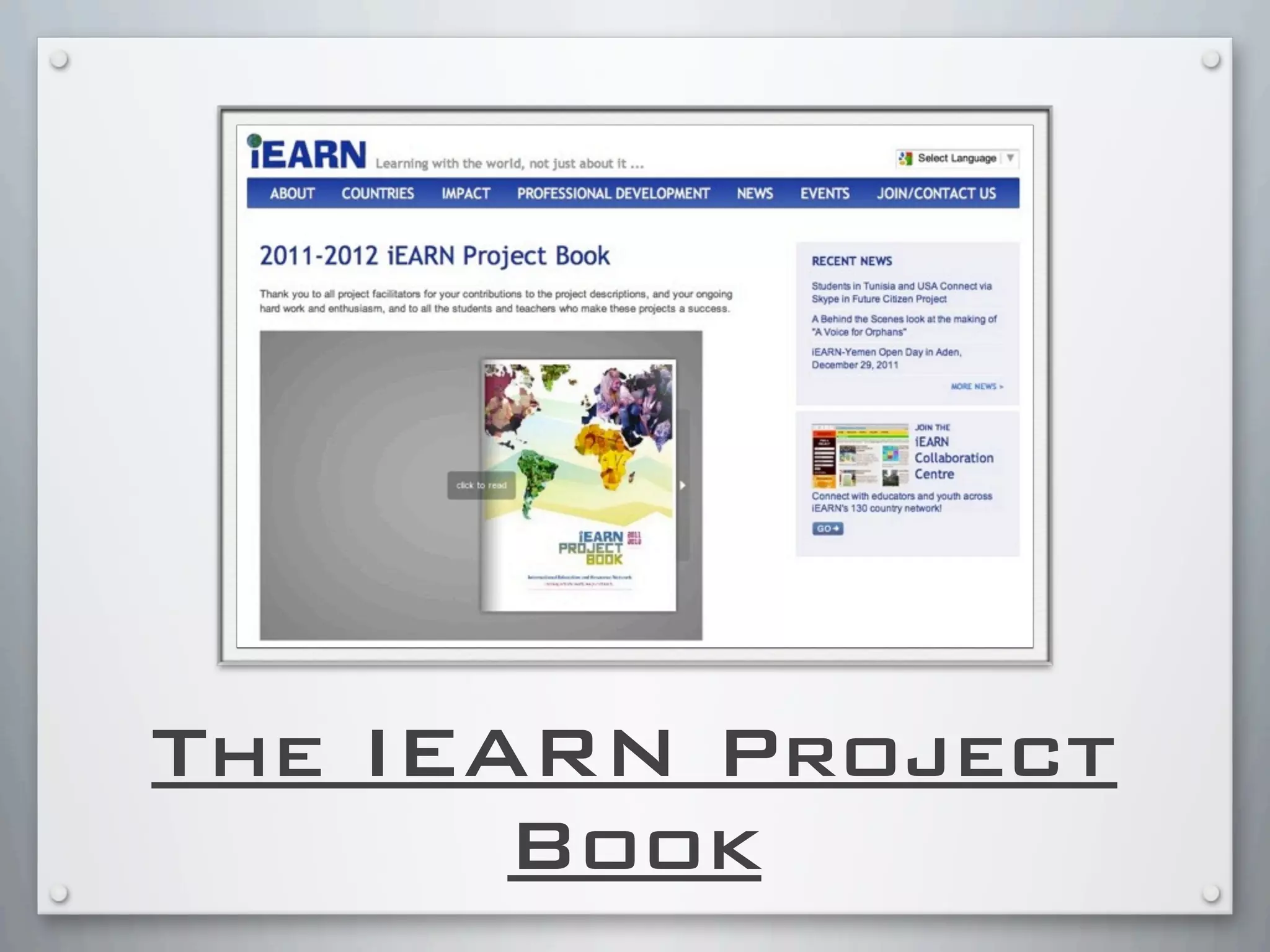 The IEARN Project
Book
 