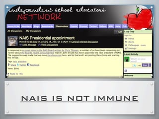 NAIS IS NOT IMMUNE
 