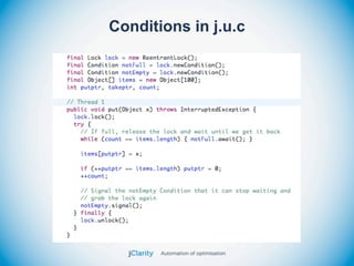 Conditions in j.u.c
 