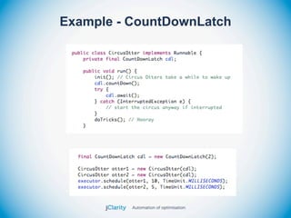 Example - CountDownLatch
 