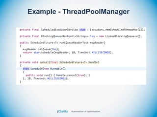 Example - ThreadPoolManager
 