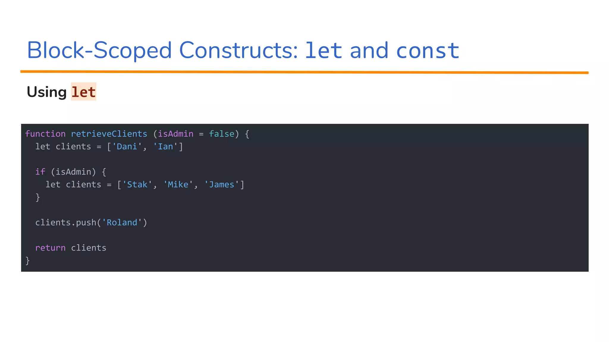 Modern JavaScript - Modern ES6+ Features | PPT