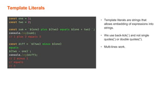 Modern java script features | PPT