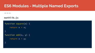 Modern JS with ES6 | PPTX