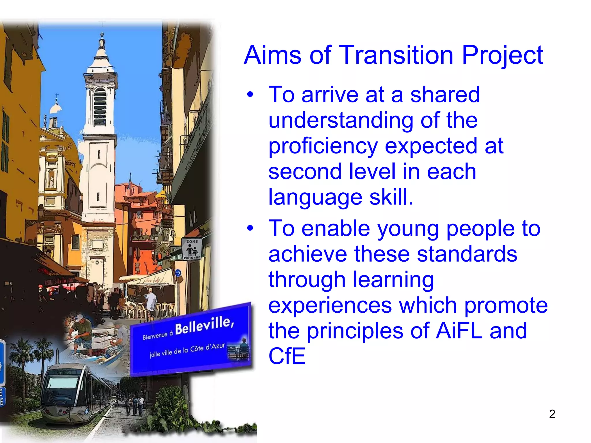 Modern Languages in the Primary School transition | PPT