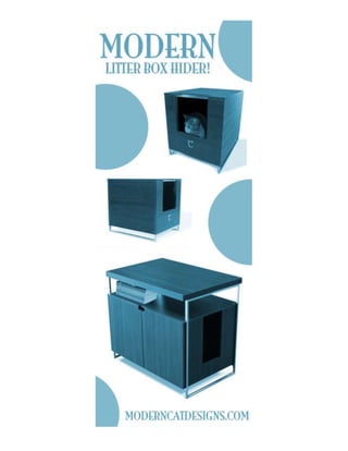 Modern Litter Box Hider