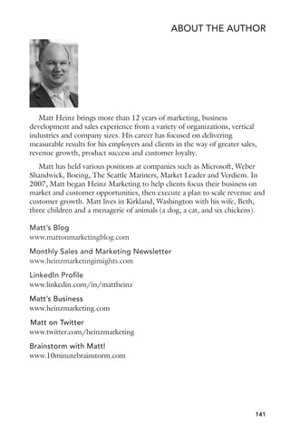4. Give lots of early love 
This can be contextual or purely superficial. Hire the equivalent of a 
Walmart Greeter, someone with product and industry knowledge who calls 
every single new customer to welcome them to your product or service and 
ask if they have any questions. Send them a thank you note with a sticky 
featuring your customer service contact info for their monitor or cubicle 
wall. Or, have your top executives follow the new customer on Twitter and 
comment on some of their blog posts. 
The best companies sustain their love of the customer over the length of 
their relationship, but it’s most important up front to demonstrate you’re 
not going to abandon the customer as soon as the contract ink is dry. This 
is a vulnerable time for most buyers. They’ve made a commitment, which 
has inherent risk, and they want signs to validate their decision. Related and 
superficial, make them feel good and back it up with products and services 
that deliver. 
5. Leverage other customers as peer trainers and evangelists 
Some of your existing, successful customers can serve as virtual members 
of your customer support and training staff. You could feature them on 
webinars and in videos describing their steps to early success. Peer-to-peer 
training, especially in visual/video formats, can be incredibly effective. 
Better yet, designate some of your interested customers as volunteer peer 
mentors, trainers and evangelists. Empower them to help customers via 
your discussion forums, and/or set up “office hours” for them to help other 
customers. This is a great way to make existing customers feel good, and to 
drive greater engagement and honesty among early customers who may be 
struggling. 
6. Know and look for early warning signs 
Your renewal push starts as soon as the contract is signed. Every step 
above is tacitly about that milestone as well. But there are explicit signs to 
watch for, and you probably already know what they are. No logins for a 
period of time. Few recorded campaigns or transactions or general activity. 
Fallen-off attendance at customer events and training programs. Whatever 
they are for your business, establish processes to actively watch for, highlight 
and respond to these trouble signs. Your response could start with some 
triggered emails, and eventually be followed up by a customer service 
or coaching call. And although some of these escalated steps might be 
operationally expensive, I bet if you do the math on the difference in churn 
(and increase in lifetime value) you’ll find that it’s worth the investment (or 
at least a test) and then some. 
124 
 