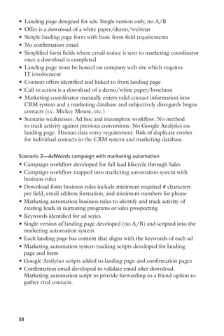 Concur.com and Salesforce.com for good examples of this). 
sOCUSONOUTCOMEBENElTSTATEMENTSINAPRIMARYABOVE
THE
FOLD 
message box (rotating panels are okay if they’re easy to change and 
control/reverse/etc, plus as long as you can track click rates for each 
panel individually to see which message or offer performs best. 
s)NCLUDEAFEWCALLSTOACTIONABOVETHEFOLDANDONTHERIGHTBOTTOMOR 
right side (see Eloqua.com and Salesforce.com for good examples of this) 
s)NCLUDESOCIALBUTTONSONTHEBOTTOMRIGHT 