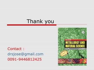 Thank you
Contact :
drsjose@gmail.com
0091-9446812425
 