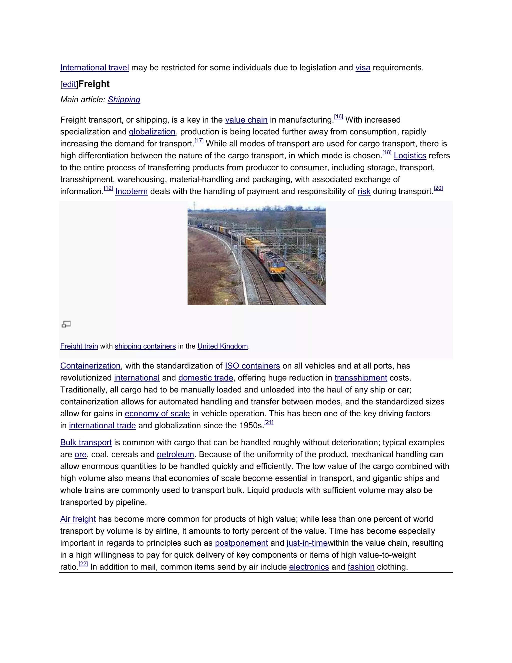 Modern means of transport | DOCX | Rail Travel | Travel Type