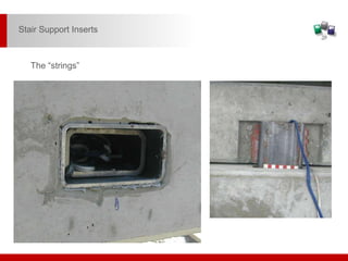 The “strings”
Stair Support Inserts
 