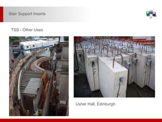 Usher Hall, Edinburgh
TSS - Other Uses
Stair Support Inserts
 