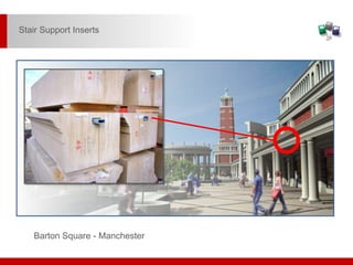 Barton Square - Manchester
Stair Support Inserts
 